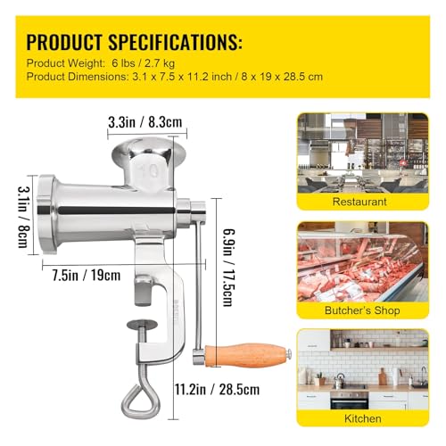 Molinillo de Carne y Enema para Cocina y Restaurante