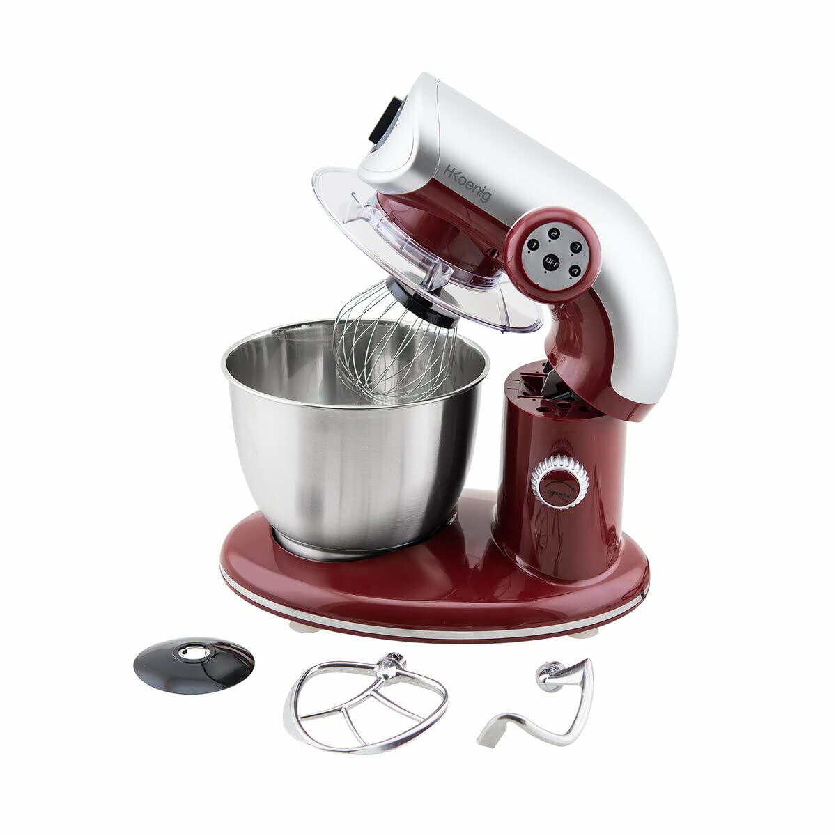H.Koenig KM80 Amasadora y Mezcladora 5,5L Rojo