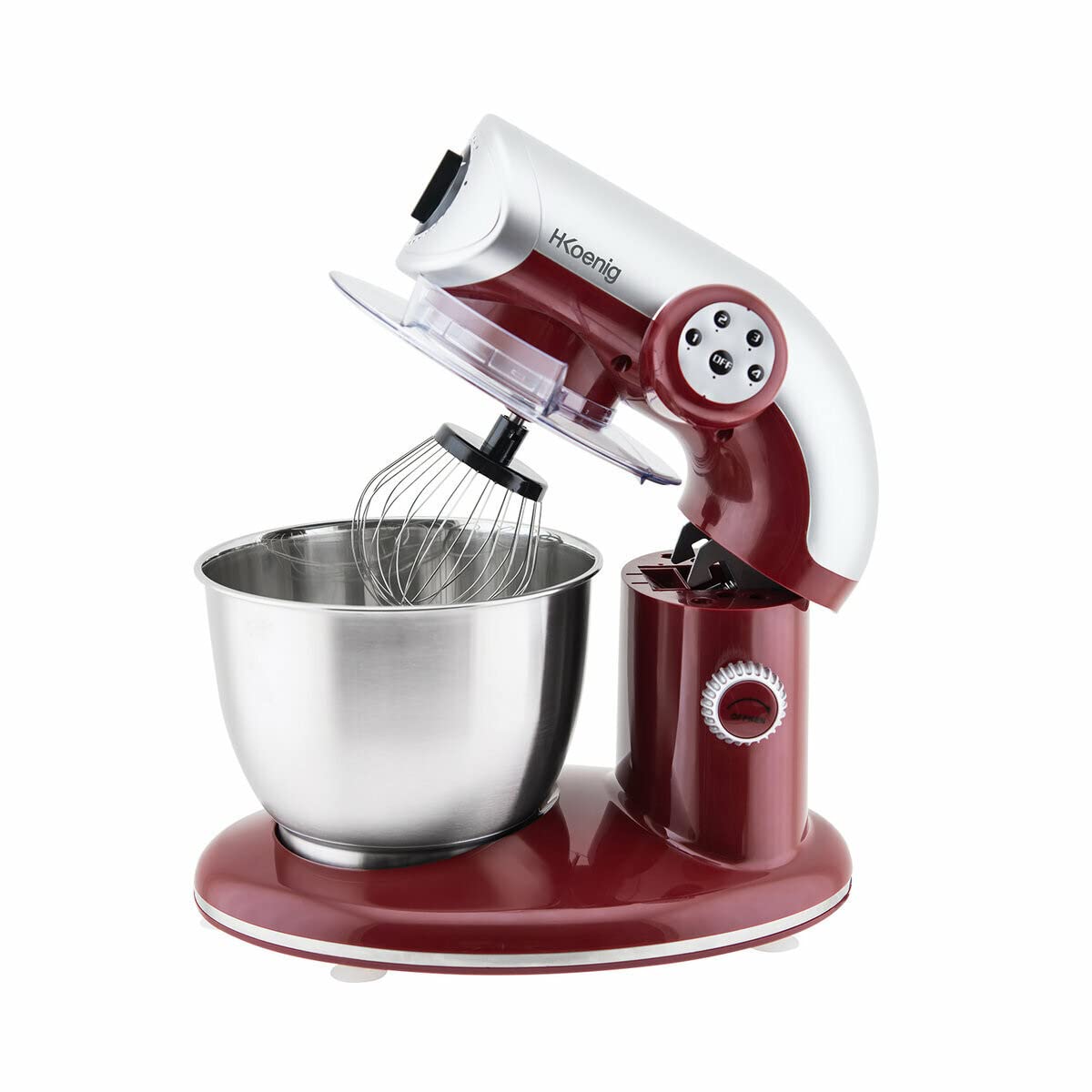 H.Koenig KM80 Amasadora y Mezcladora 5,5L Rojo