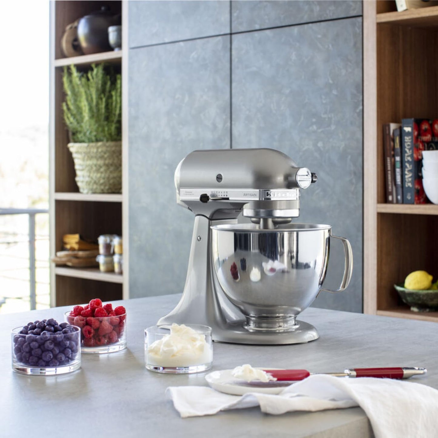 KitchenAid Artisan Batidora Amasadora 4,8L Argento