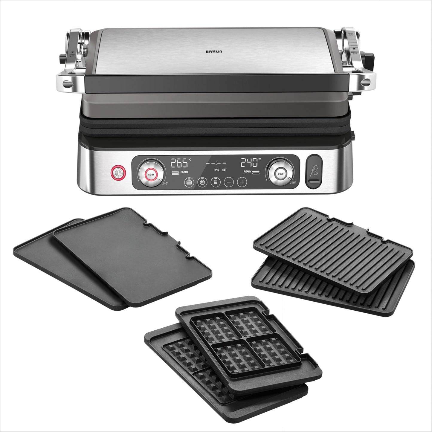 Braun MultiGrill 9 CG 9167 Placas Planas, Parrilla y Gofres