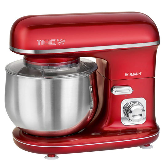 Bomann Batidora y Amasadora 5L 1100W Rojo