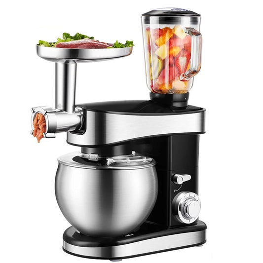 HIZQ Batidora Amasadora 5,5 L 1500W Acero Inoxidable