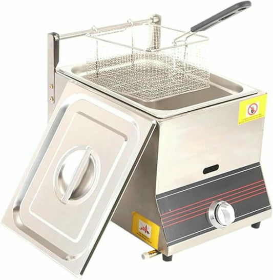 Freidora Comercial de Pollo con Cesta – 6L/12L