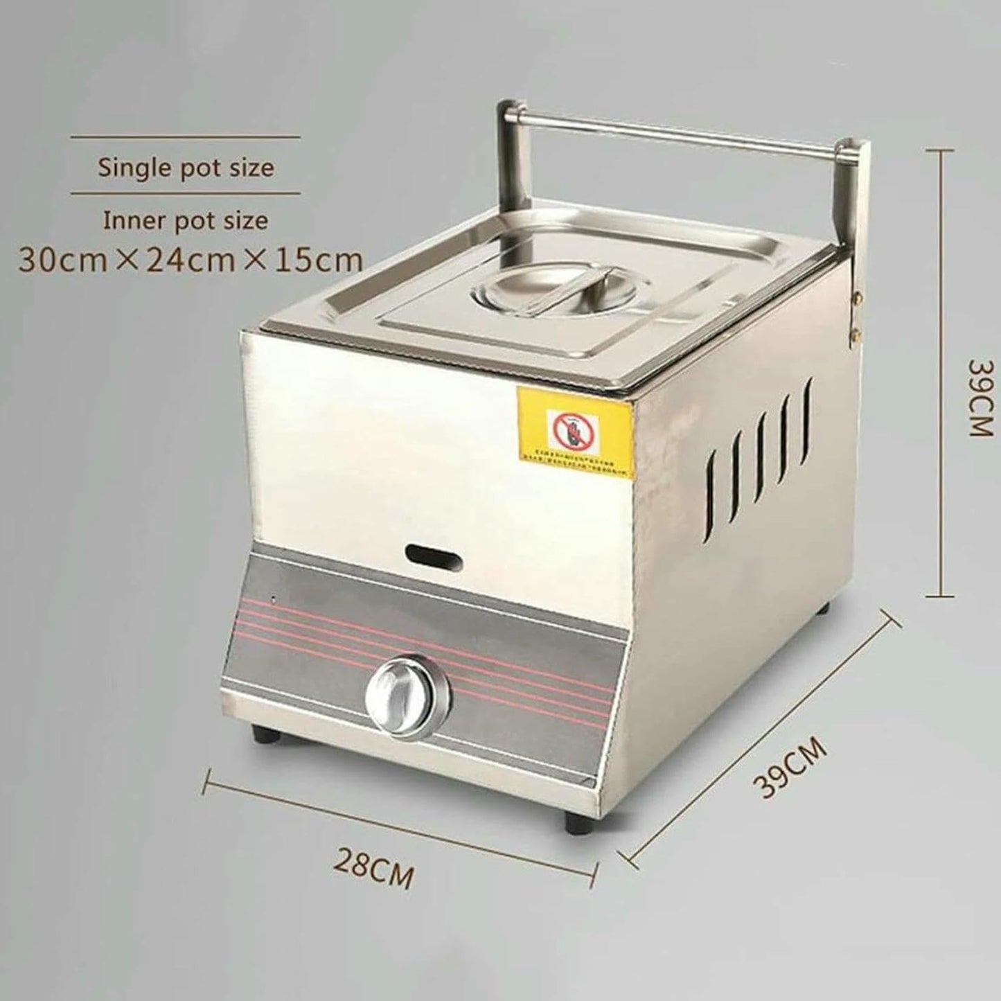 Freidora Comercial de Pollo con Cesta – 6L/12L